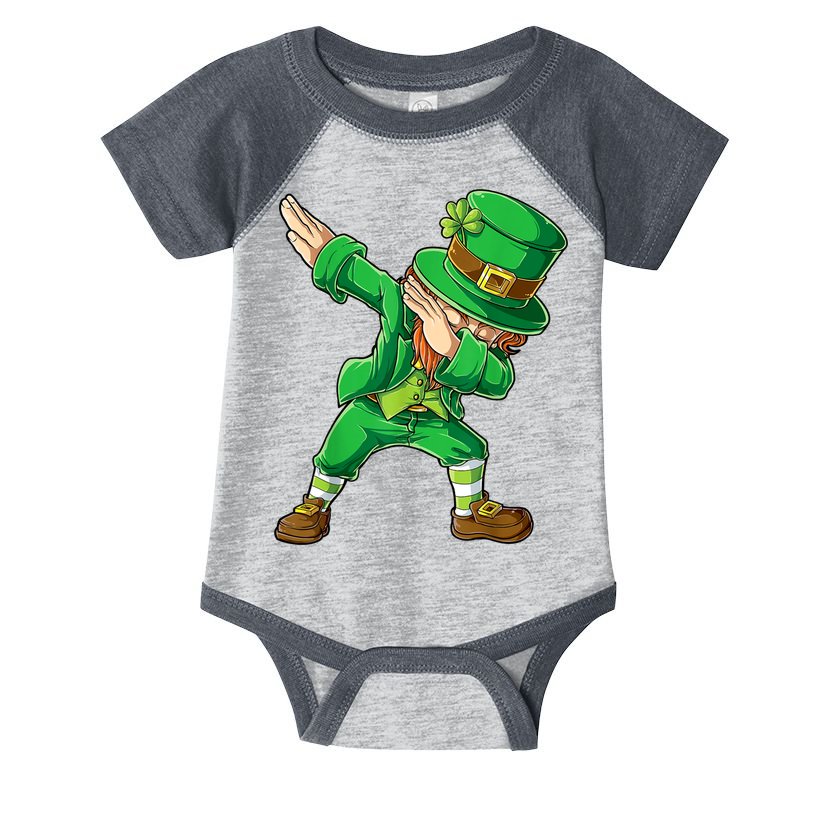 St Patricks Day Dabbing Leprechaun Boys Kids Men Dab Youth Infant Baby Jersey Bodysuit