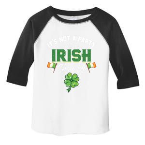 St Patricks Day Gift It's Not A Party Until The Irish Show Up Gift Toddler Fine Jersey T-Shirt