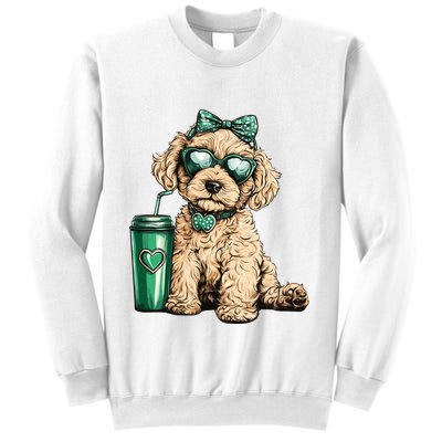 St. PatrickS Day Poodle Lover Design For Dog Moms Sweatshirt