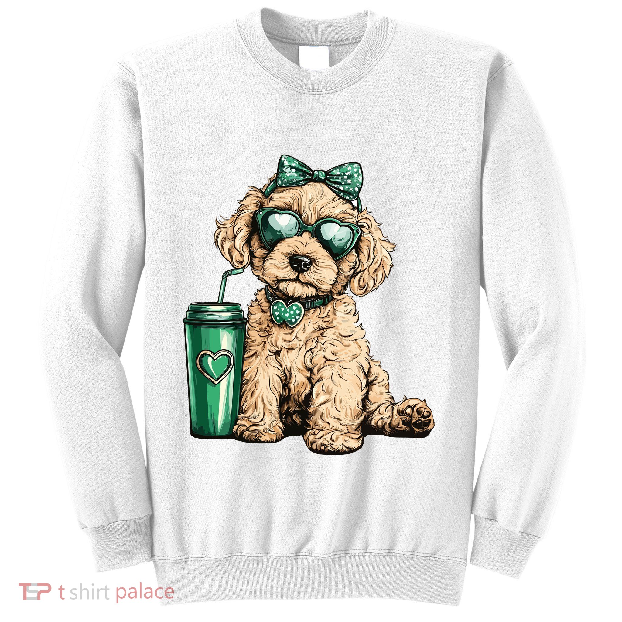 St. PatrickS Day Poodle Lover Design For Dog Moms Sweatshirt