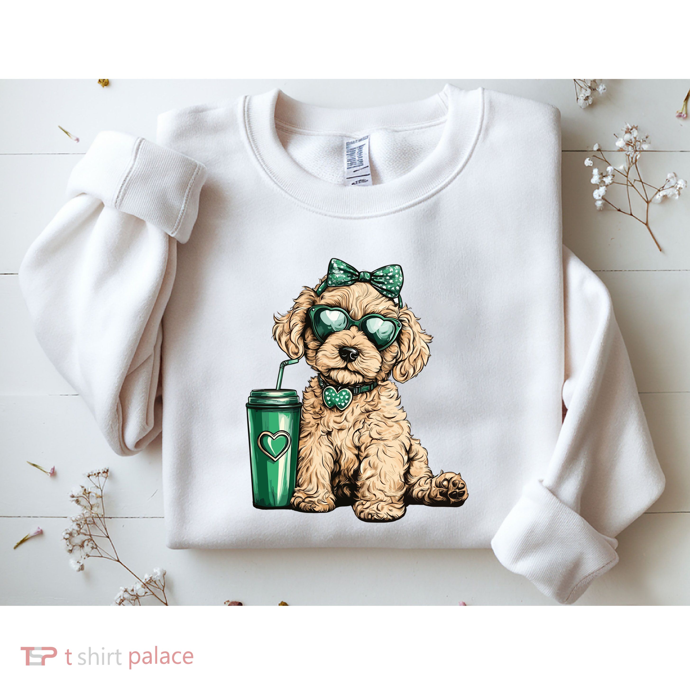 St. PatrickS Day Poodle Lover Design For Dog Moms Sweatshirt