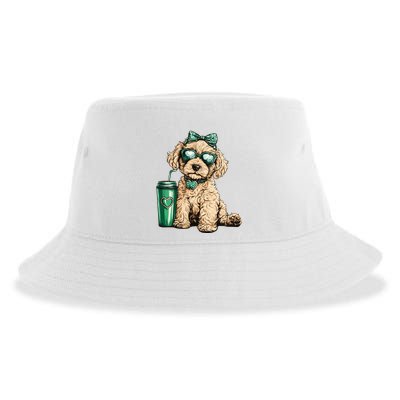 St. PatrickS Day Poodle Lover Design For Dog Moms Sustainable Bucket Hat