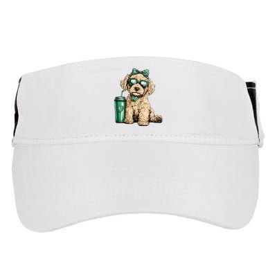 St. PatrickS Day Poodle Lover Design For Dog Moms Adult Drive Performance Visor