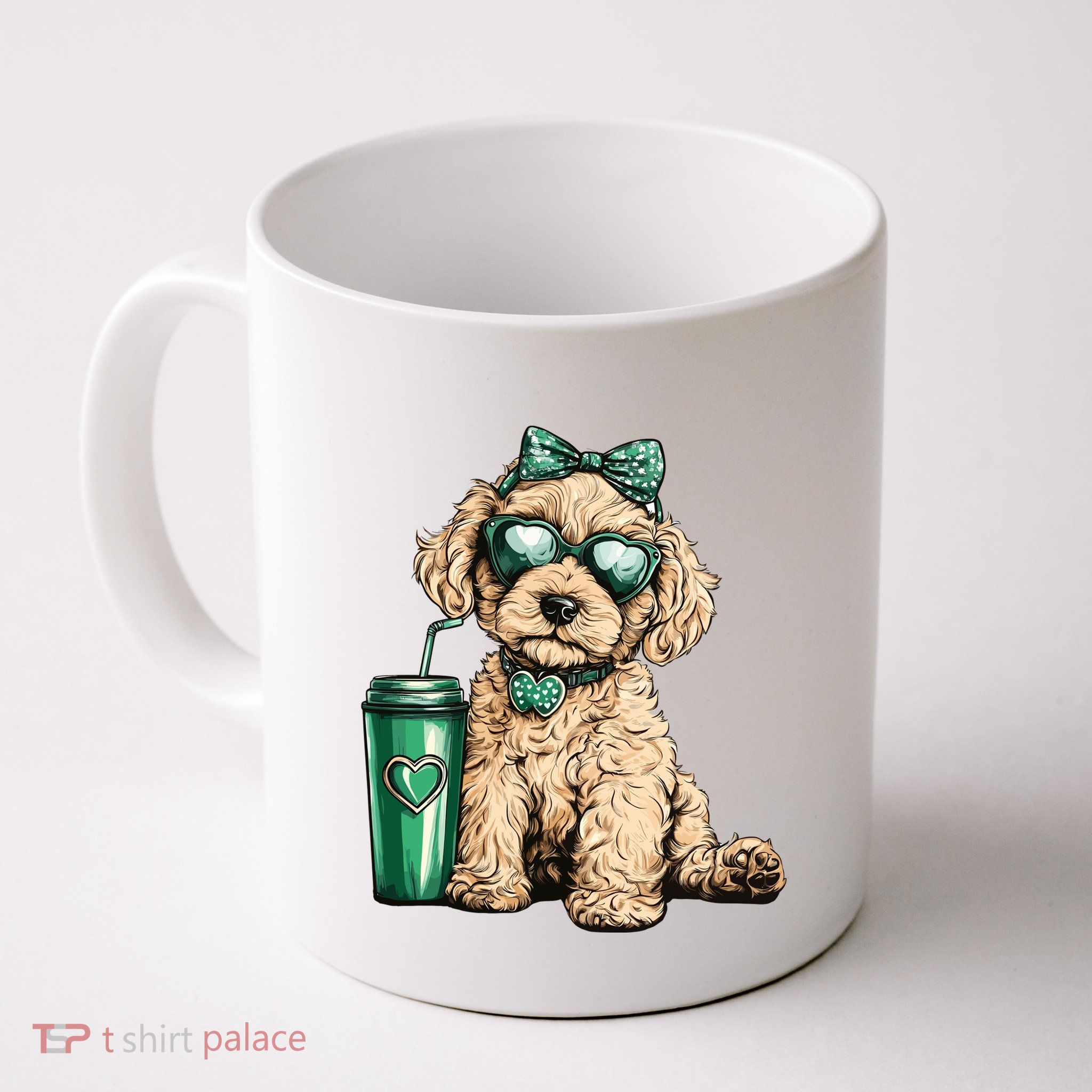 St. PatrickS Day Poodle Lover Design For Dog Moms Mug