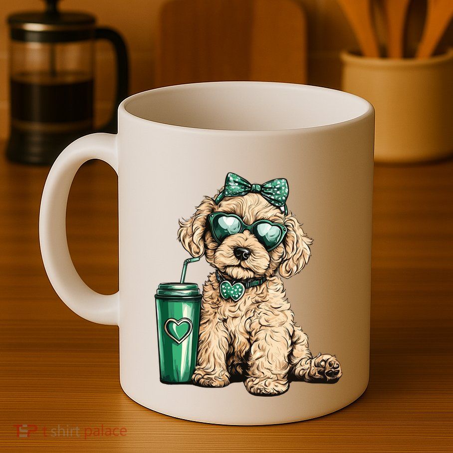 St. PatrickS Day Poodle Lover Design For Dog Moms Mug
