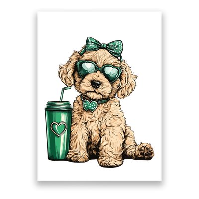 St. PatrickS Day Poodle Lover Design For Dog Moms Poster