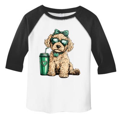 St. PatrickS Day Poodle Lover Design For Dog Moms Toddler Fine Jersey T-Shirt
