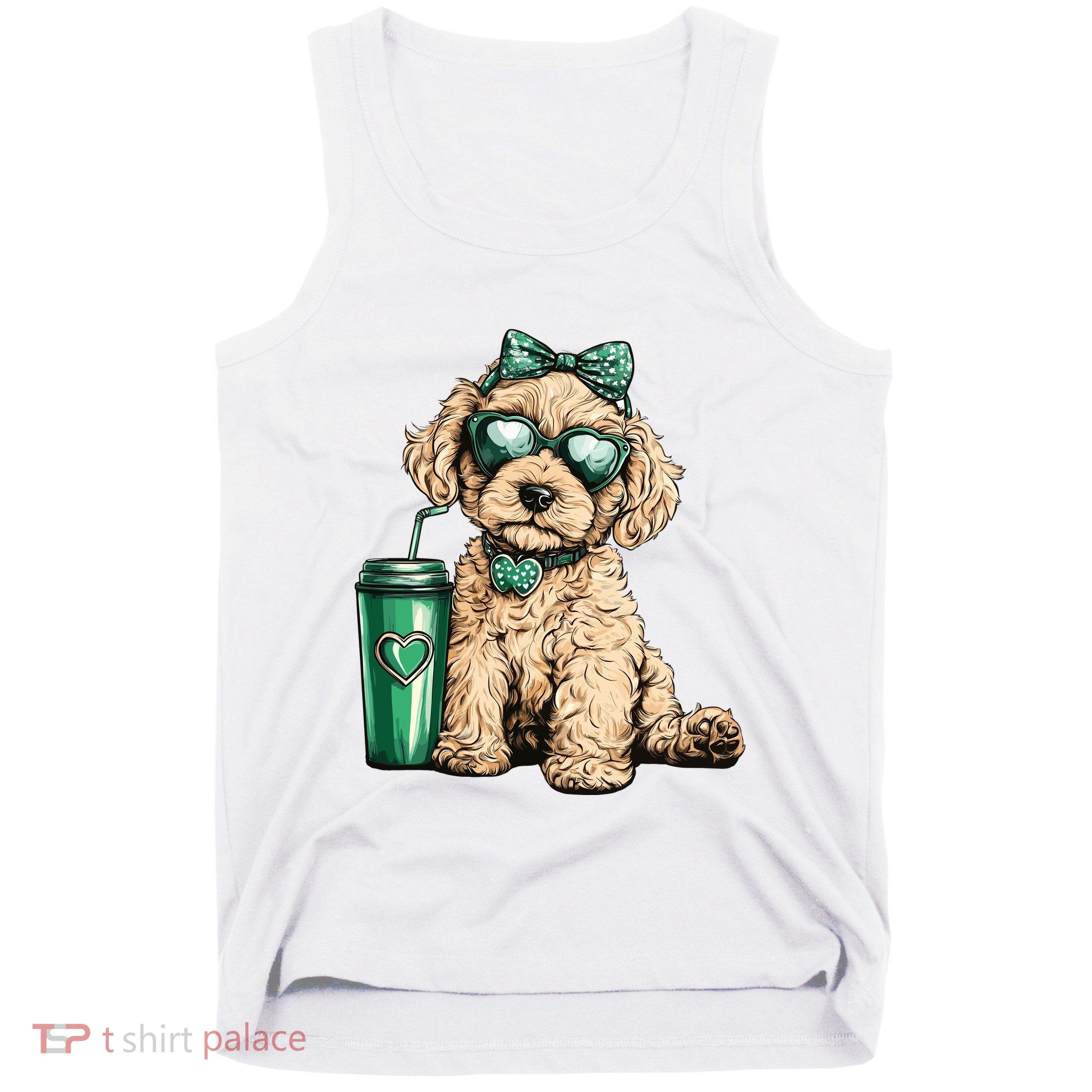 St. PatrickS Day Poodle Lover Design For Dog Moms Tank Top