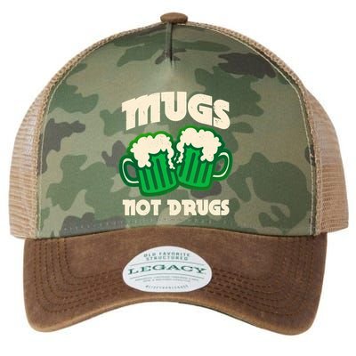 St Patricks Day Mugs Not Drugs Drink Green Beer Legacy Tie Dye Trucker Hat
