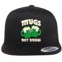 St Patricks Day Mugs Not Drugs Drink Green Beer Flatbill Hat