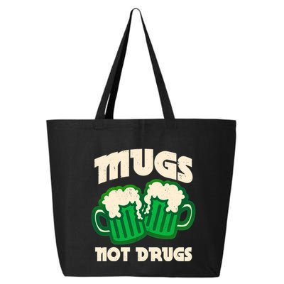 St Patricks Day Mugs Not Drugs Drink Green Beer 25L Jumbo Tote