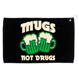 St Patricks Day Mugs Not Drugs Drink Green Beer Grommeted Golf Towel