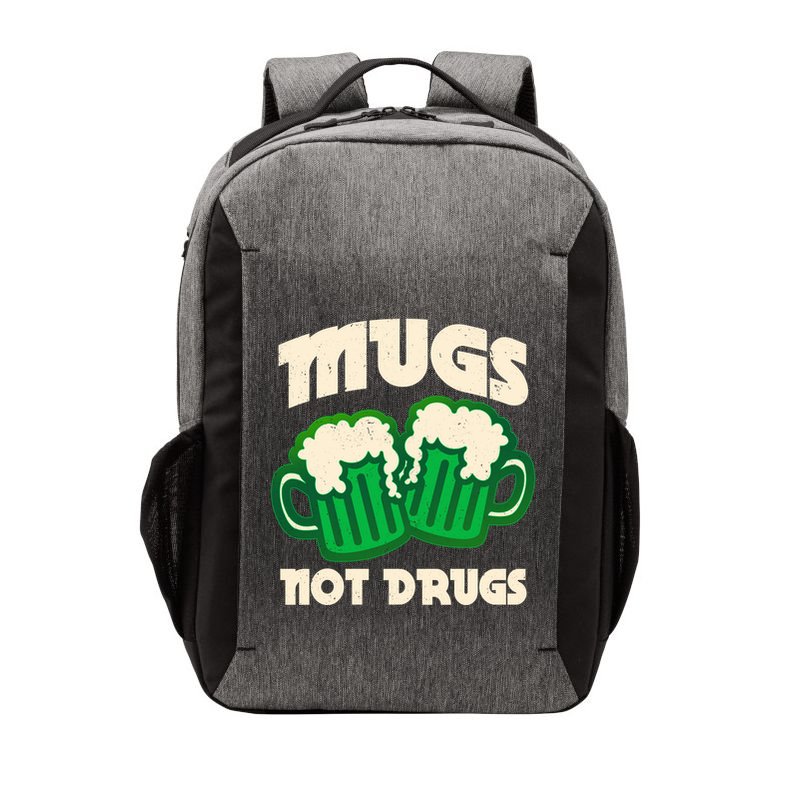 St Patricks Day Mugs Not Drugs Drink Green Beer Vector Backpack