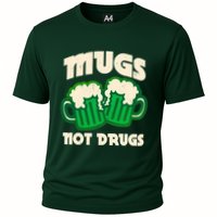 St Patricks Day Mugs Not Drugs Drink Green Beer Cooling Performance Crew T-Shirt