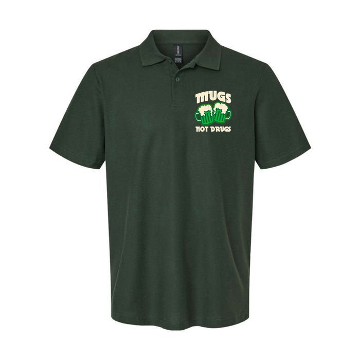 St Patricks Day Mugs Not Drugs Drink Green Beer Polo