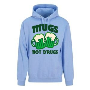 St Patricks Day Mugs Not Drugs Drink Green Beer Unisex Surf Hoodie