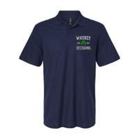 St Patricks Day With Whiskey And Bad Decisions Softstyle Adult Sport Polo