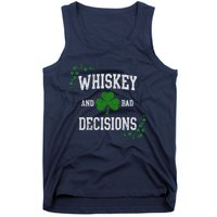 St Patricks Day With Whiskey And Bad Decisions Tank Top