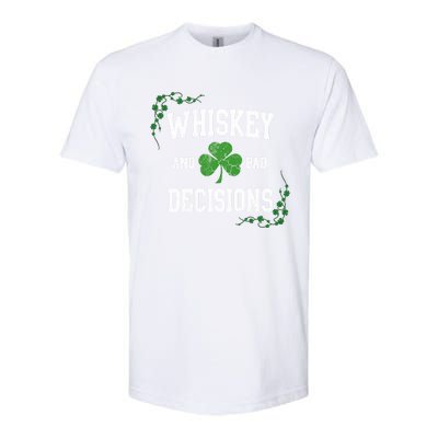 St Patricks Day With Whiskey And Bad Decisions Softstyle CVC T-Shirt