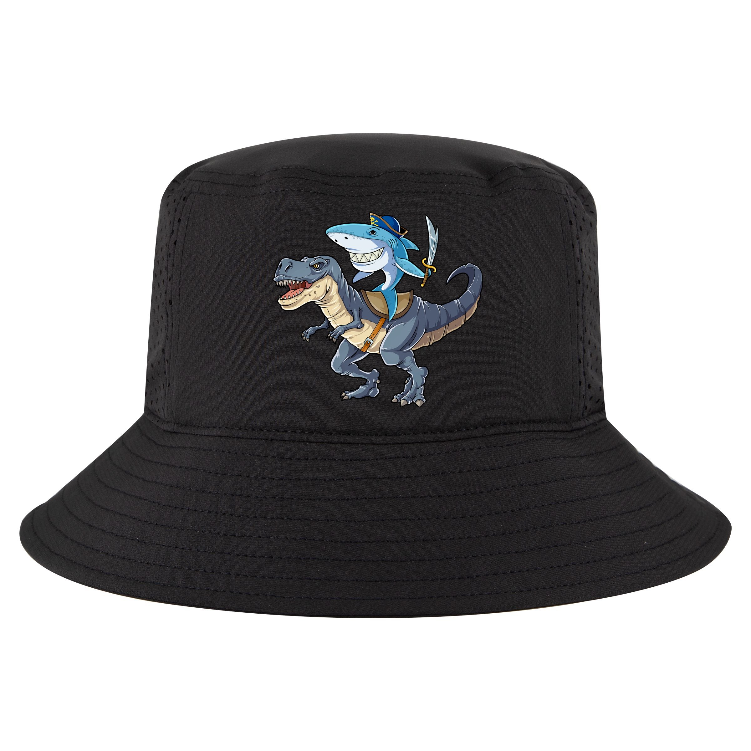 Shark Pirate Dinosaur T Rex Funny Jawsome Gifts Hoodie Cool Comfort Performance Bucket Hat
