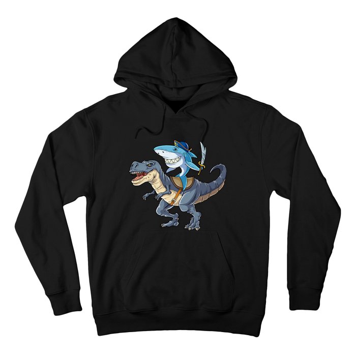 Shark Pirate Dinosaur T Rex Funny Jawsome Gifts Hoodie Hoodie