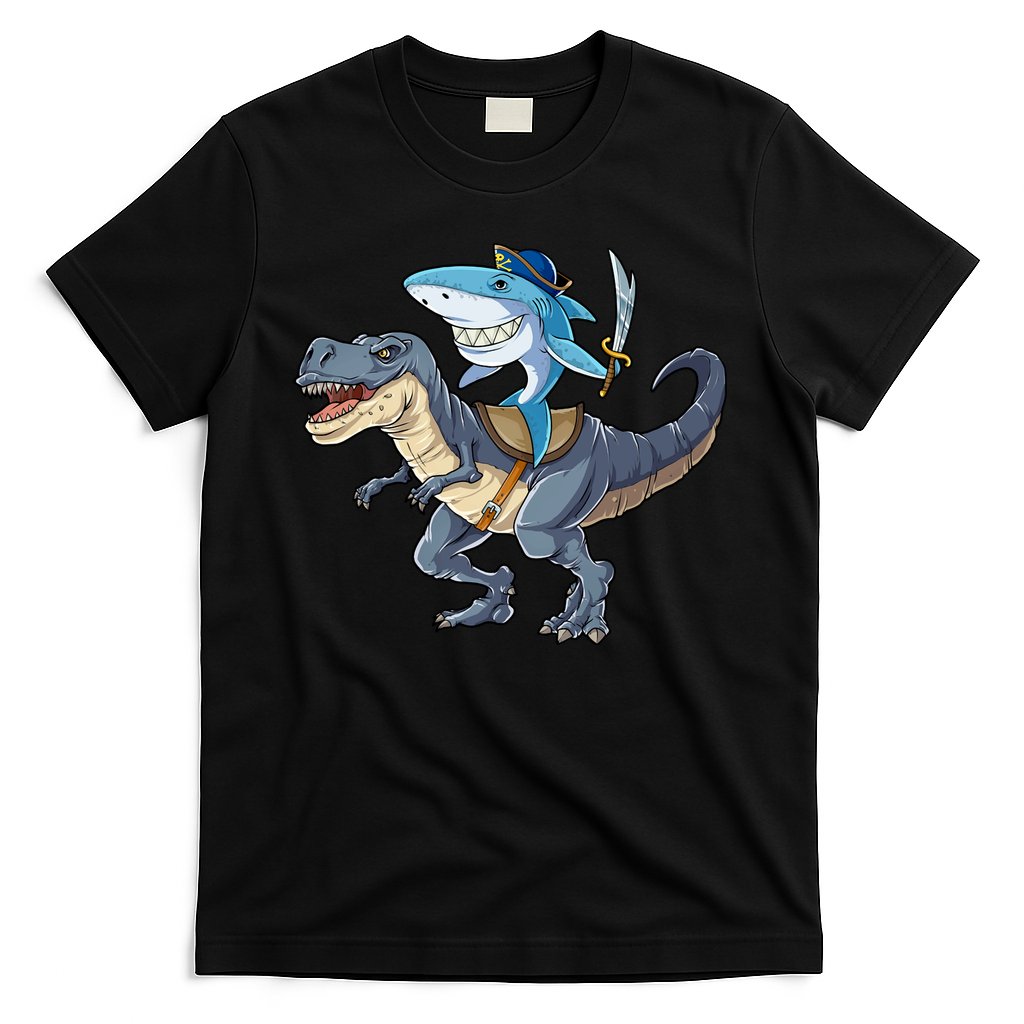 Shark Pirate Dinosaur T Rex Funny Jawsome Gifts Hoodie T-Shirt