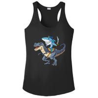 Shark Pirate Dinosaur T Rex Funny Jawsome Gifts Hoodie Ladies PosiCharge Competitor Racerback Tank