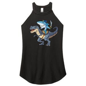 Shark Pirate Dinosaur T Rex Funny Jawsome Gifts Hoodie Women's Perfect Tri Rocker Tank