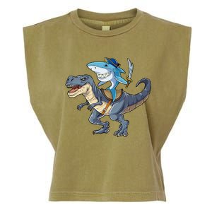 Shark Pirate Dinosaur T Rex Funny Jawsome Gifts Hoodie Garment-Dyed Women's Muscle Tee