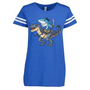 Shark Pirate Dinosaur T Rex Funny Jawsome Gifts Hoodie Enza Ladies Jersey Football T-Shirt