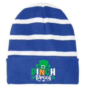 St Patricks Day Cute Gift Striped Beanie with Solid Band