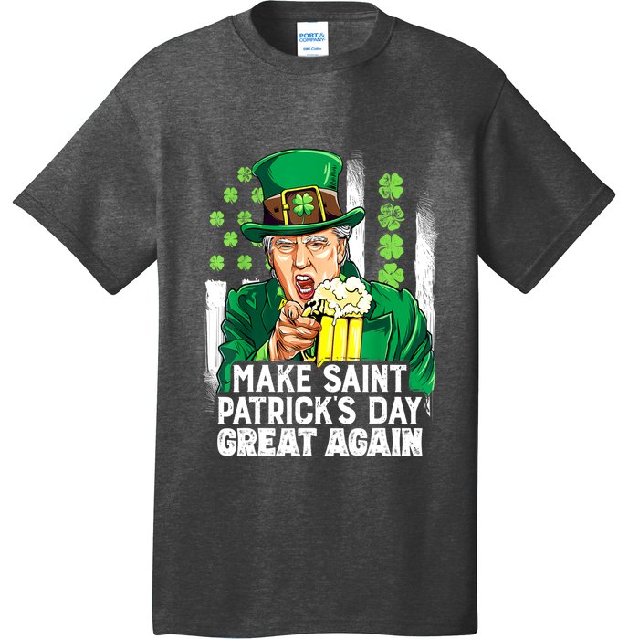 St Patricks Day Trump Make Great Again Funny Leprechaun Gift T-Shirt