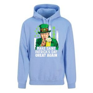 St Patricks Day Trump Make Great Again Funny Leprechaun Gift Unisex Surf Hoodie