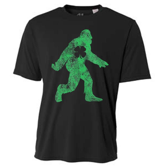 St Patricks Day Bigfoot Irish Sasqautch Saint Paddy's Gift Cooling Performance Crew T-Shirt