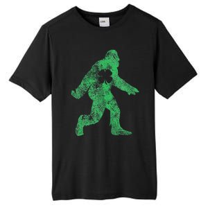 St Patricks Day Bigfoot Irish Sasqautch Saint Paddy's Gift Tall Fusion ChromaSoft Performance T-Shirt