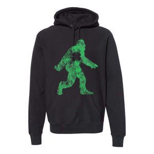 St Patricks Day Bigfoot Irish Sasqautch Saint Paddy's Gift Premium Hoodie