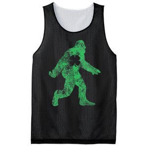 St Patricks Day Bigfoot Irish Sasqautch Saint Paddy's Gift Mesh Reversible Basketball Jersey Tank