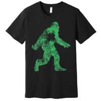 St Patricks Day Bigfoot Irish Sasqautch Saint Paddy's Gift Premium T-Shirt