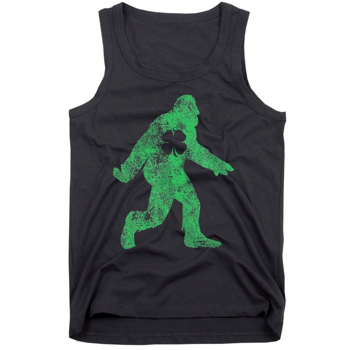 St Patricks Day Bigfoot Irish Sasqautch Saint Paddy's Gift Tank Top