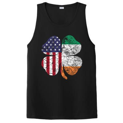 St Patricks Day Irish American Flag Ireland Shamrock Paddys Funny Gift PosiCharge Competitor Tank