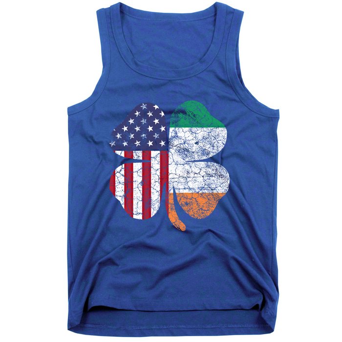 St Patricks Day Irish American Flag Ireland Shamrock Paddys Funny Gift Tank Top