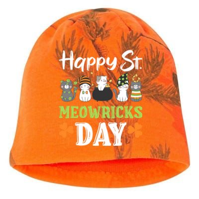 St Patricks Day Outfit Cute Cats Cool Gift Kati - Camo Knit Beanie