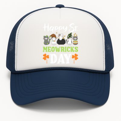 St Patricks Day Outfit Cute Cats Cool Gift Trucker Hat