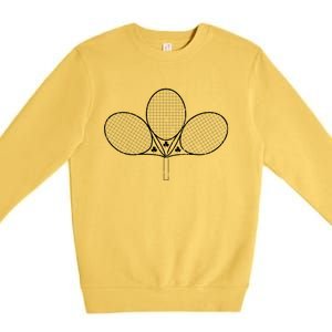 St Paddys Day Tennis Shamrock St Patricks Day Meaningful Gift Premium Crewneck Sweatshirt