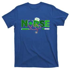 St Patricks Day Nurse Shamrock Nursing Irish Stethoscope Gift T-Shirt