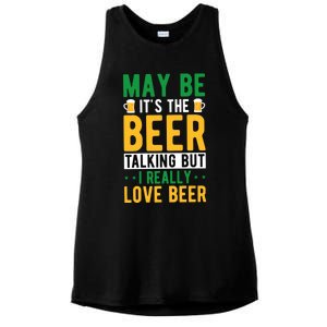 St Patricks Day Meaningful Gift Ladies PosiCharge Tri-Blend Wicking Tank