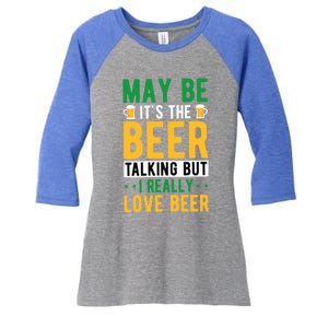 St Patricks Day Meaningful Gift Women's Tri-Blend 3/4-Sleeve Raglan Shirt