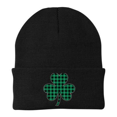 St Patricks Day Shirt Irish Wo  Plaid Graphic Shamrock Beanie