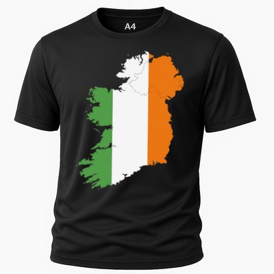 St. Patrick's Day Irish Map And Flag Of Ireland Performance Shirt