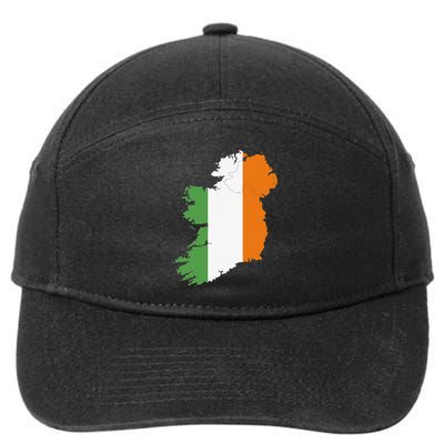 St. Patrick's Day Irish Map And Flag Of Ireland 7-Panel Snapback Hat